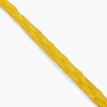 Polypropylene hollow braided rope  poly rope cordage yellow 6mm